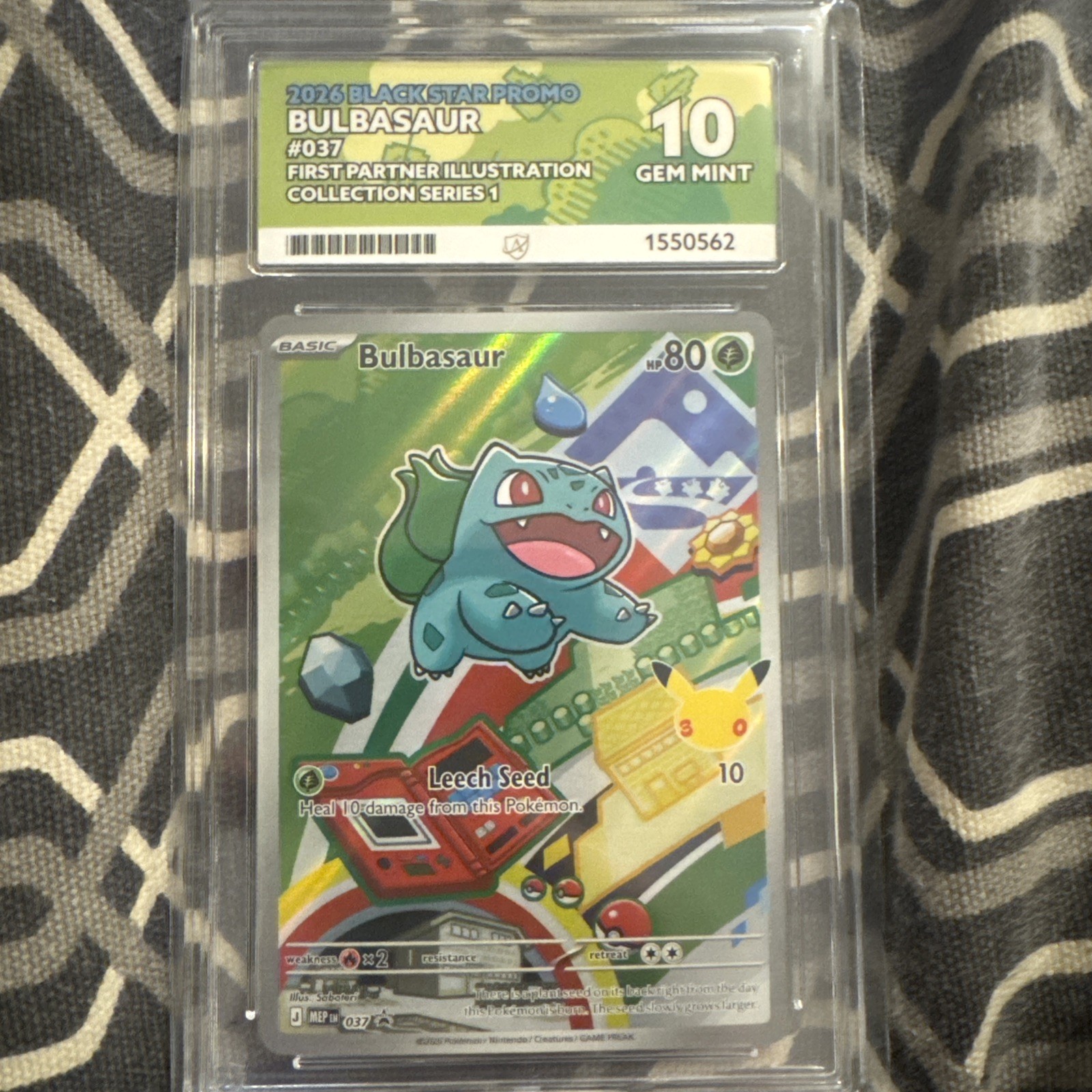 Bulbasaur 037 ACE 10 Black Star Promo Pokemon Card Game Bulbasaur 037 ACE 10 Black Star Promo Pokemon Card Game