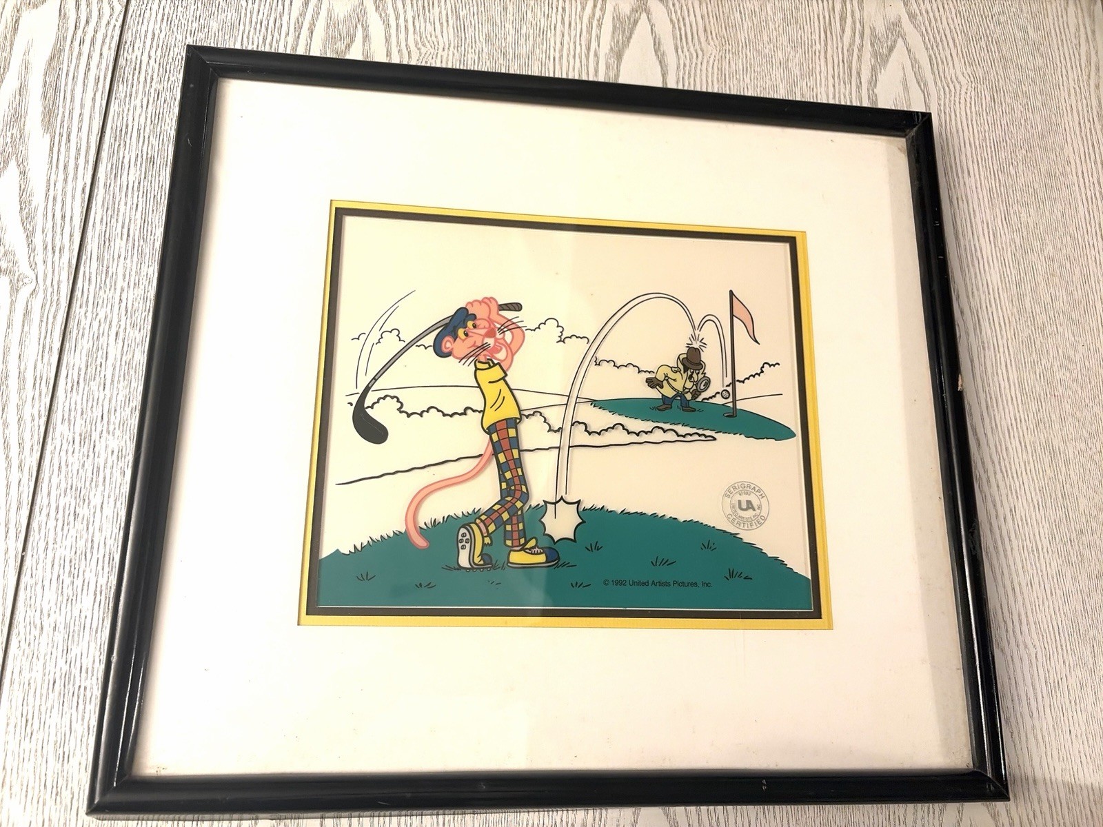 Pink Panther Serigraph Hole In One W CERTIFICATE AUTHENTICITY United Artists