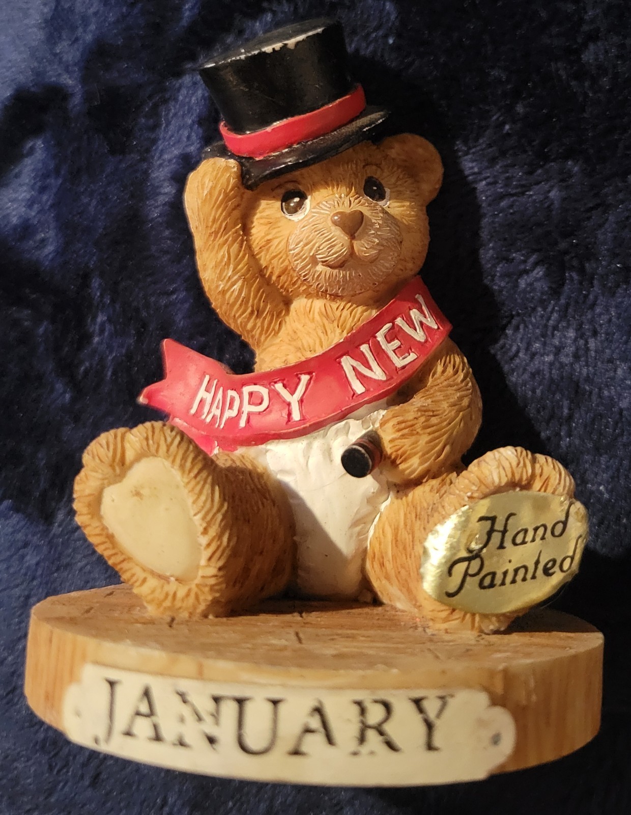 Vintage Theadorables January First Edition Figurine (Few Chips- Please See Pics)