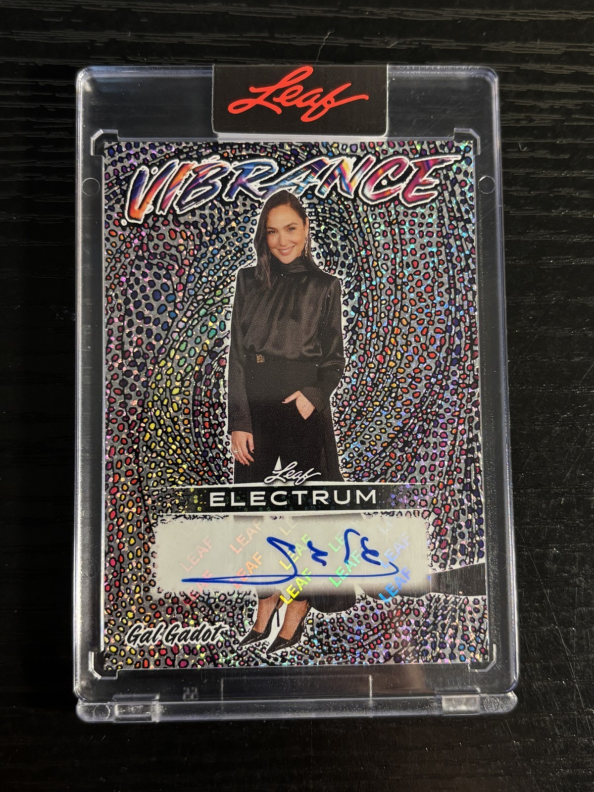 2025 Leaf Vibrance Gal Gadot Auto #V-GG1 Electrum 1/1