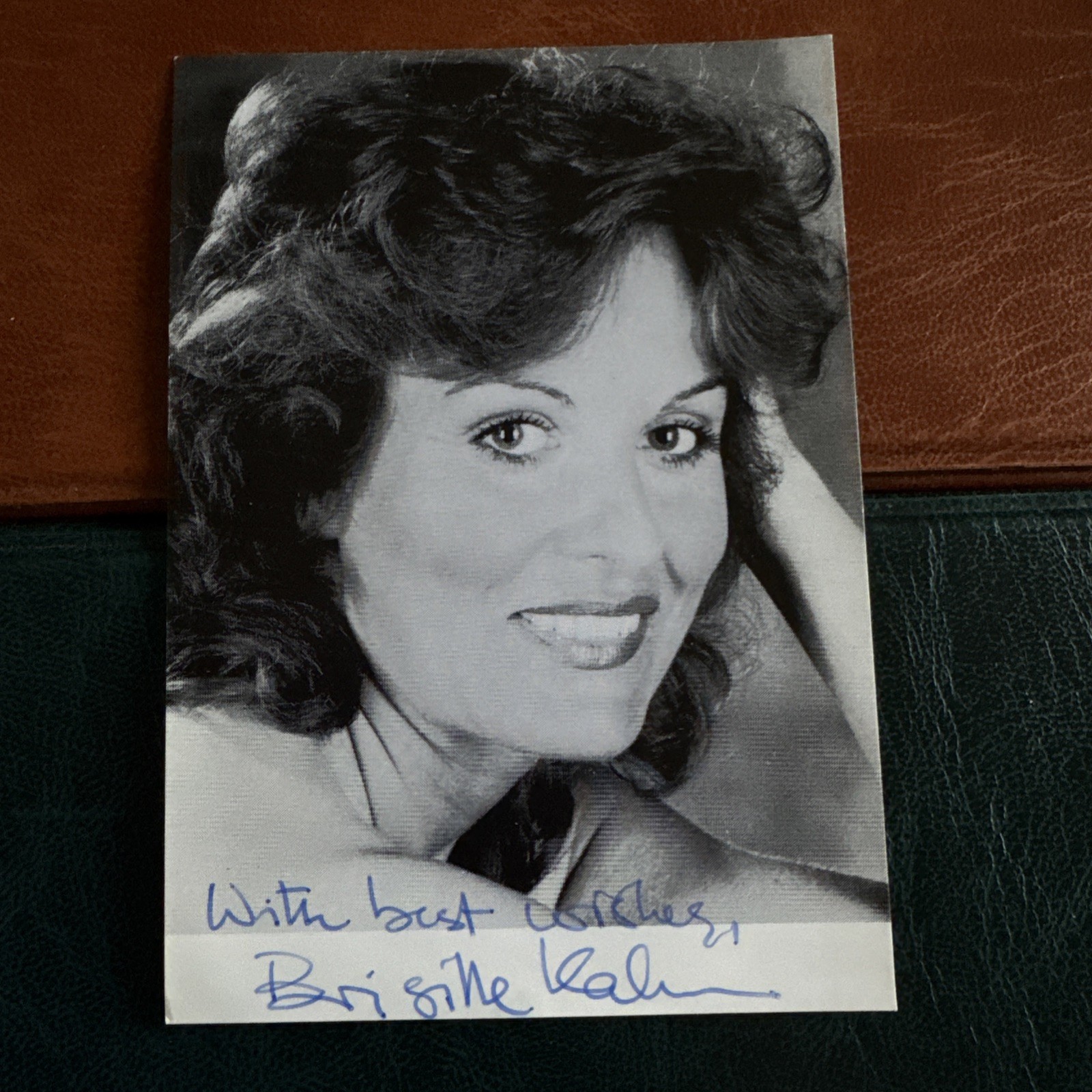 (BF5) RARE BRIGITTE KAHN VINTAGE SIGNED AUTOGRAPH STAR WARS AUF WIEDERSHEN PET