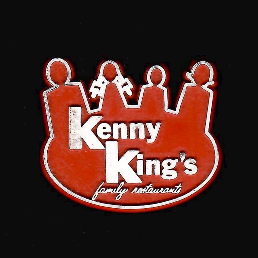 Kenny King\'s Restaurant Vtg Rubber Flexible Fridge Magnet 70\'s Advertise Food