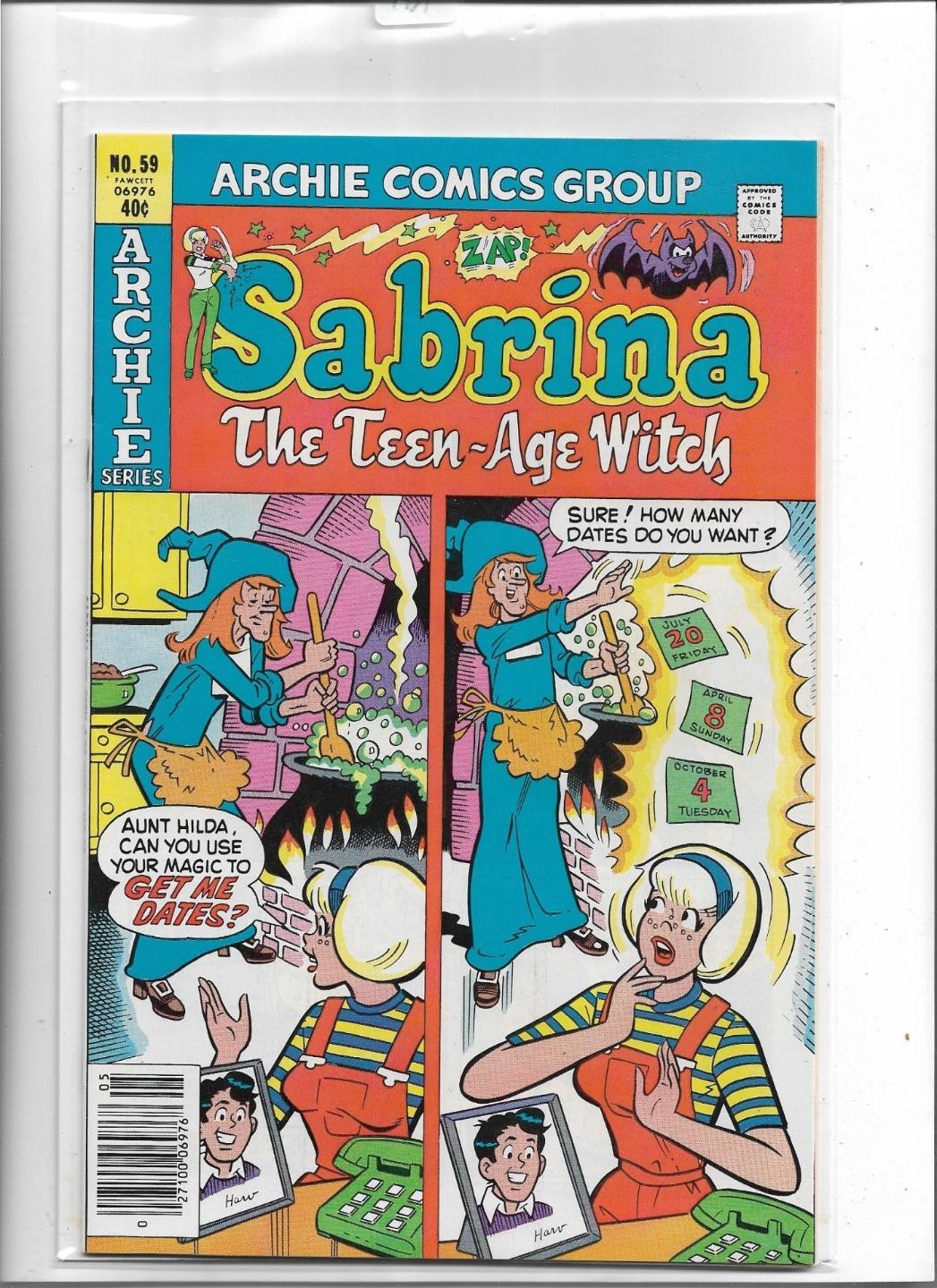 SABRINA THE TEENAGE WITCH #59 1980 NEAR MINT 9.2 ARCHIE SERIES 1421