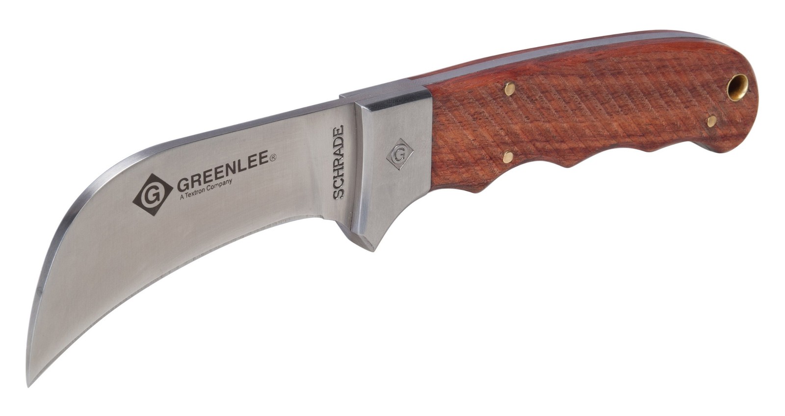 Fixed Blade Knife, Hawk Bill, 10.8 In, Brwn Fixed Blade Knife, Hawk Bill, 10.8 In, Brwn