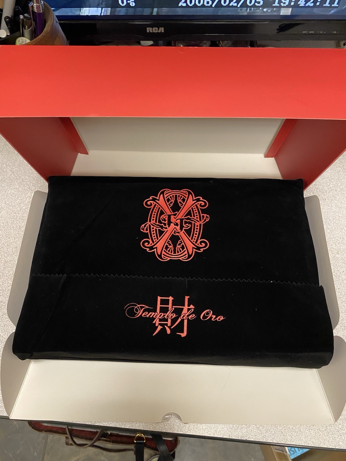 Arturo Fuente Opus x Templo de Oro Number 13 Empty Cigar Box with Packaging