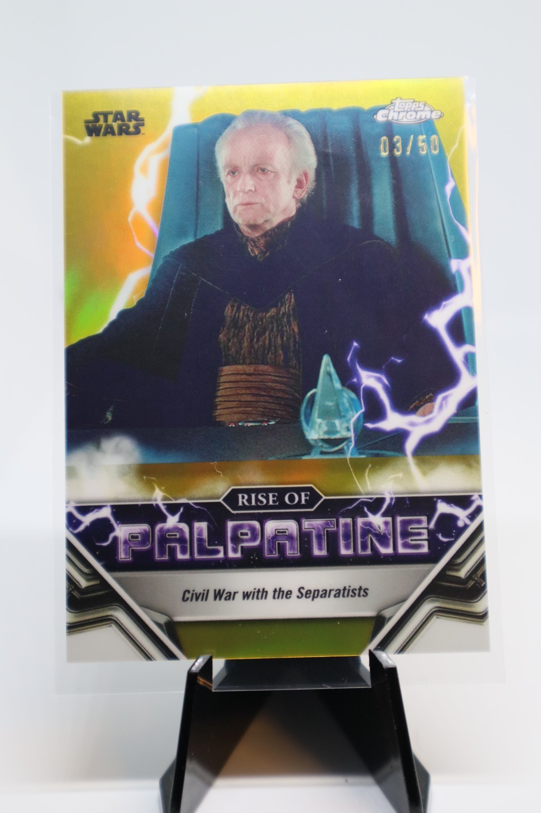 2024 Topps Star Wars Chrome GOLD Refractor Rise of PALPATINE RP-4 8/50