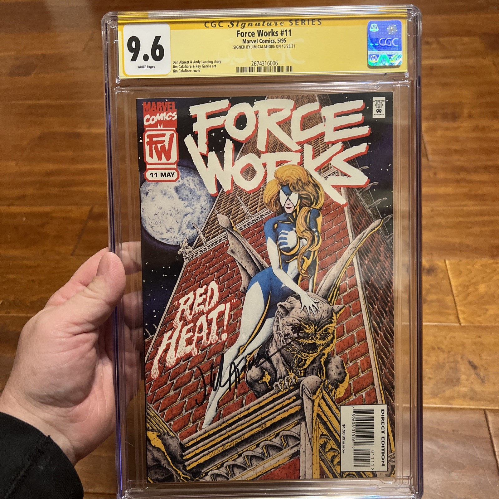 🤩🔥Force Works #11 CGC 9.6 Sig. Series Jim Calafiore🤩🔥