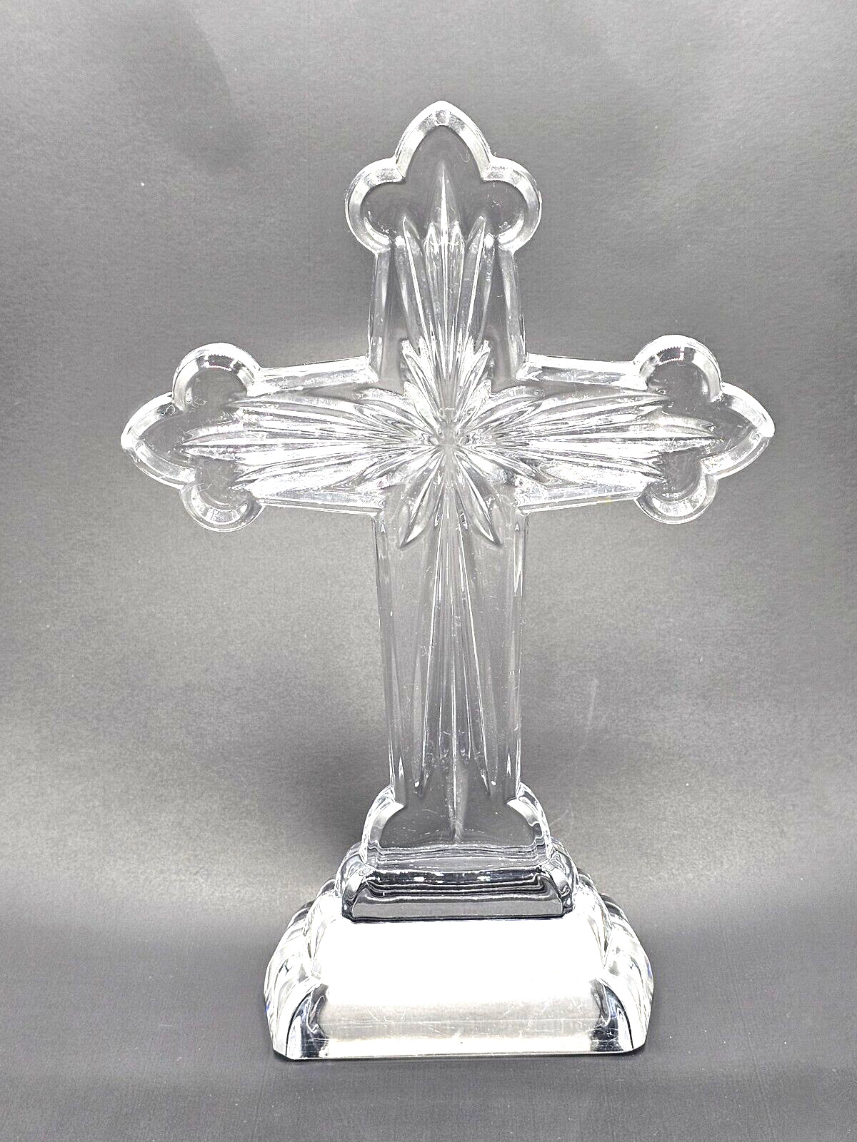 EXUC Waterford Crystal Heritage Star Cross Standing 10” Gift Decor Faith
