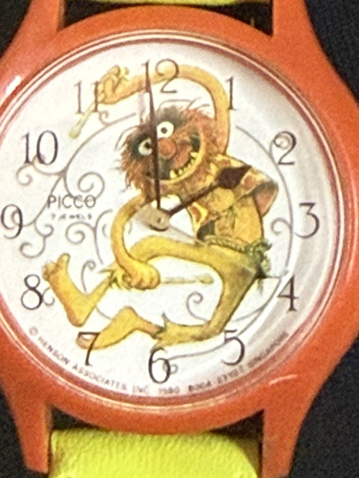 Vintage Fun 7 Jewels Picco Wind Watch Animal Henson Muppets