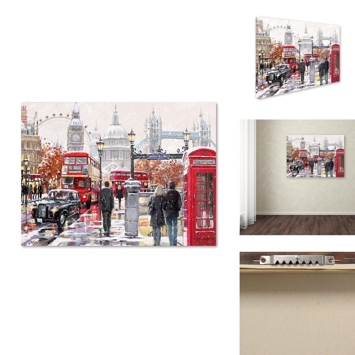 Trademark Fine Art London Collage Canvas Art 24x32 Trademark Fine Art London Collage Canvas Art 24x32