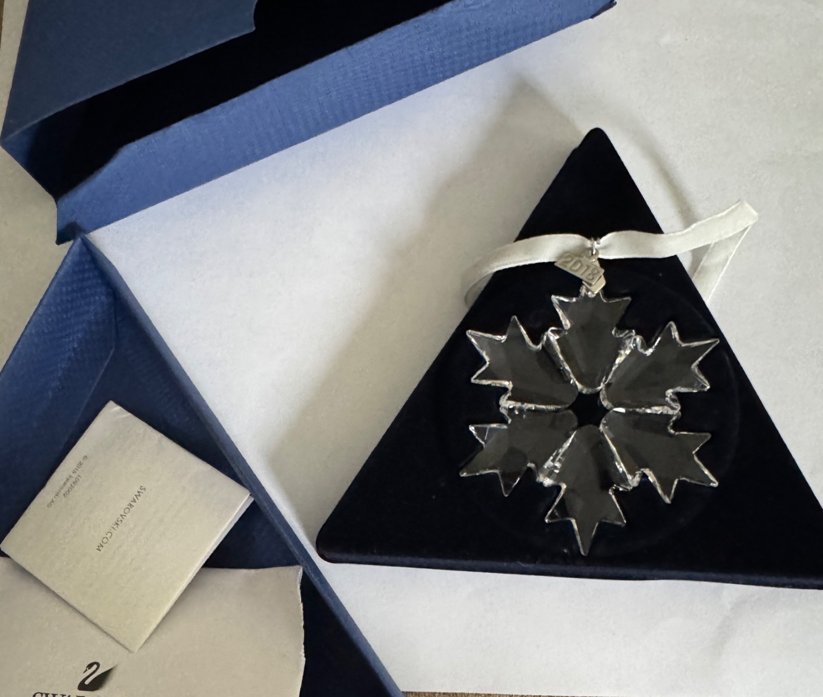 Swarovski 2018 Annual Edition Christmas Ornament Crystal Boxed