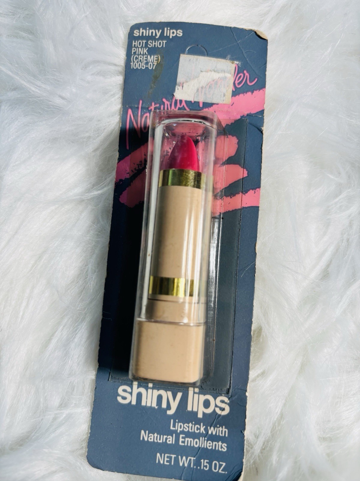 Vintage Revlon Shiny Lip Hot Shot Pink Creme Lipstick Original Packaging 80s NOS