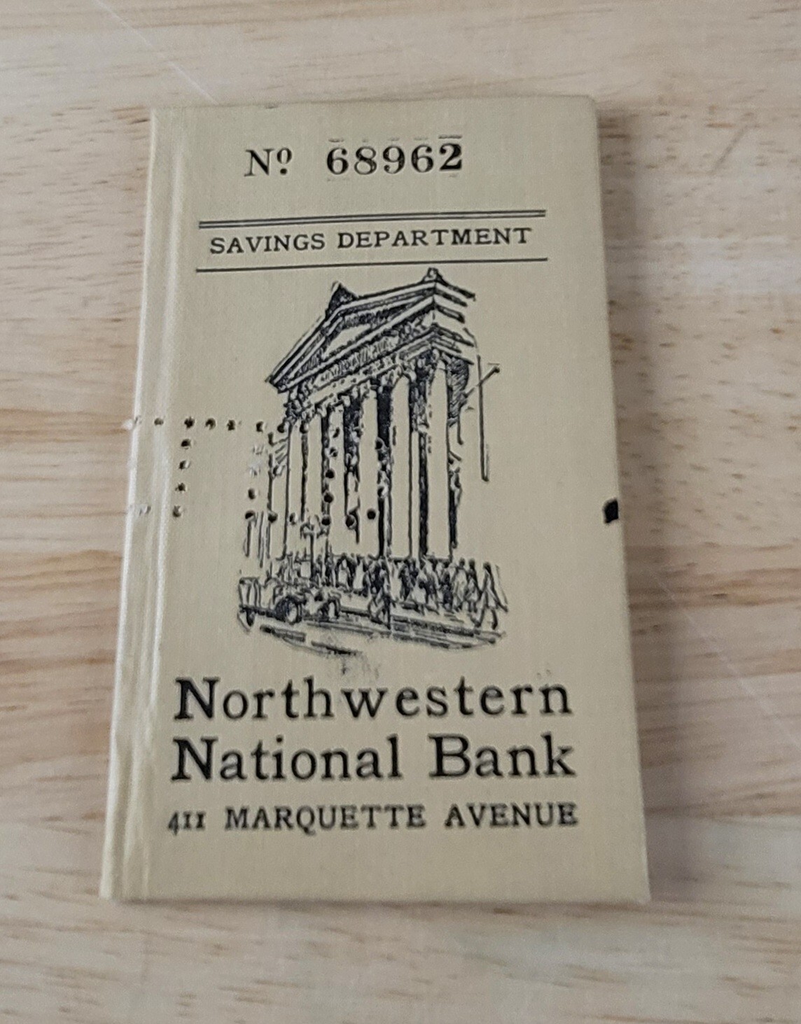 Vintage NORTHWESTERN NATIONAL BANK Savings Department Booklet