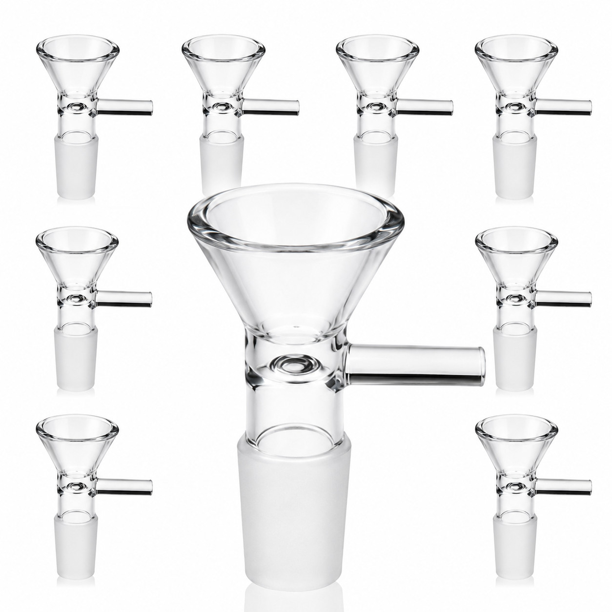 14MM Male Glass Bowl for Bong Water Pipe Hookah Replacement 9PCS US Ship⚡-