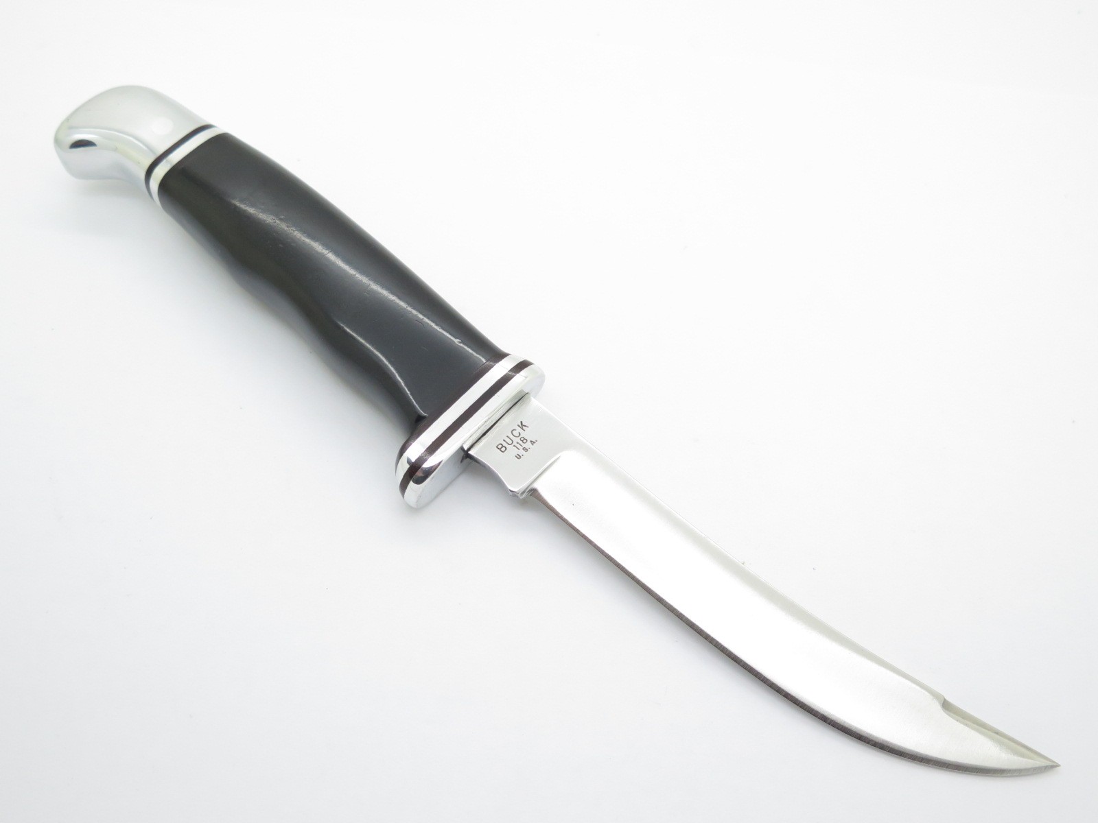 Vintage 1972 Inverted Three 3 Liner Buck 118 Personal Fixed Blade Hunting Knife