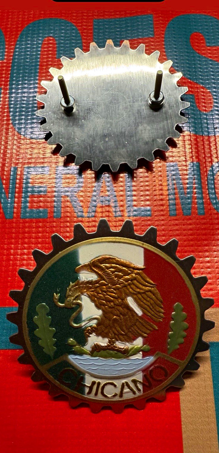 Vintage Chicano Grille Badge Emblem