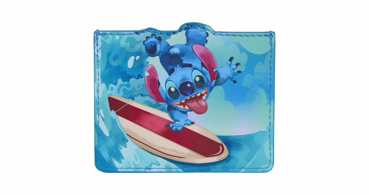 Loungefly Disney Lilo and Stitch Surfer Cardholder GameStop Exclusive NWT