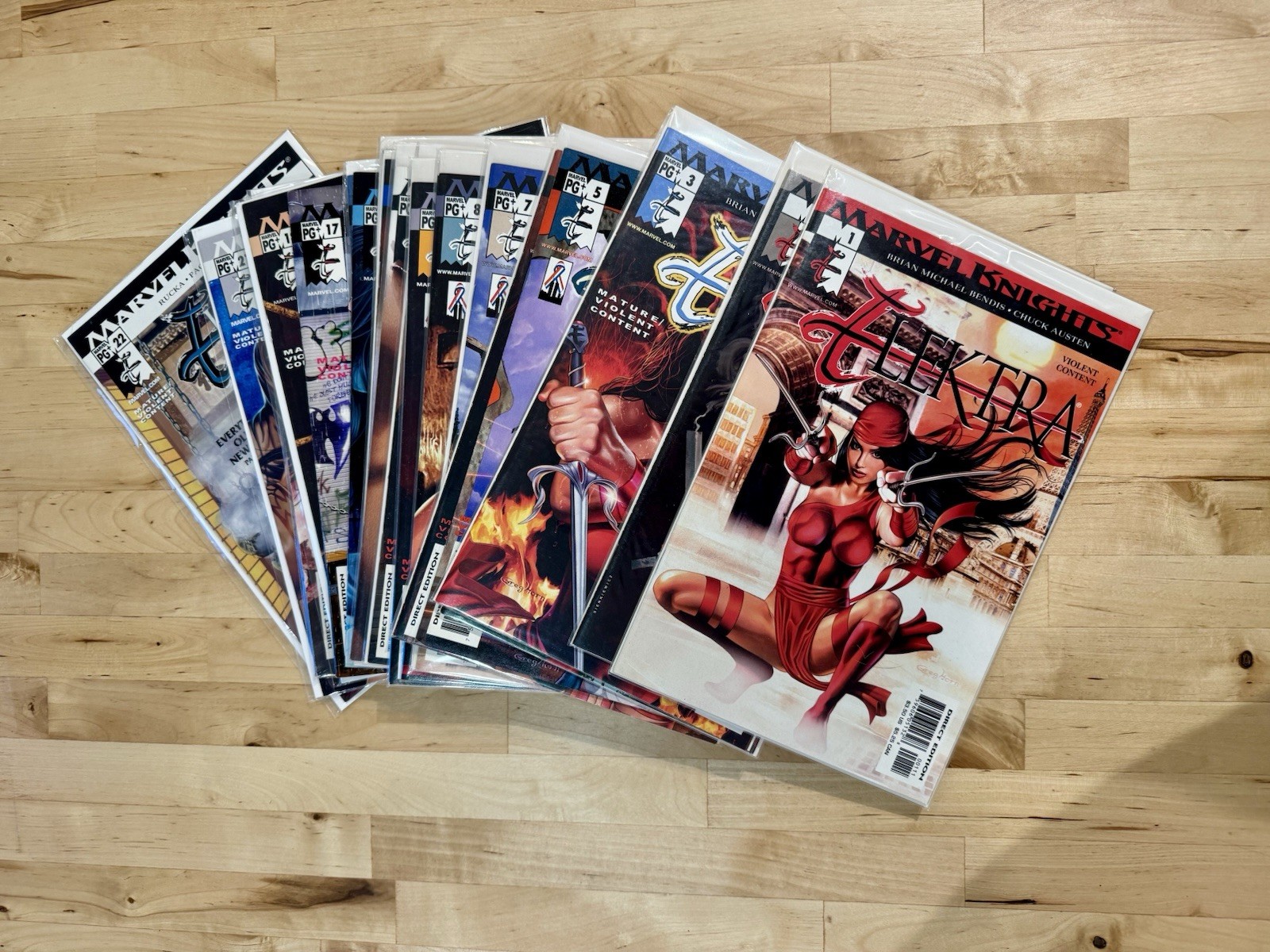 Electra Vol. 2 Marvel Knights 2001 (21 issues) + Recalled Issue #3