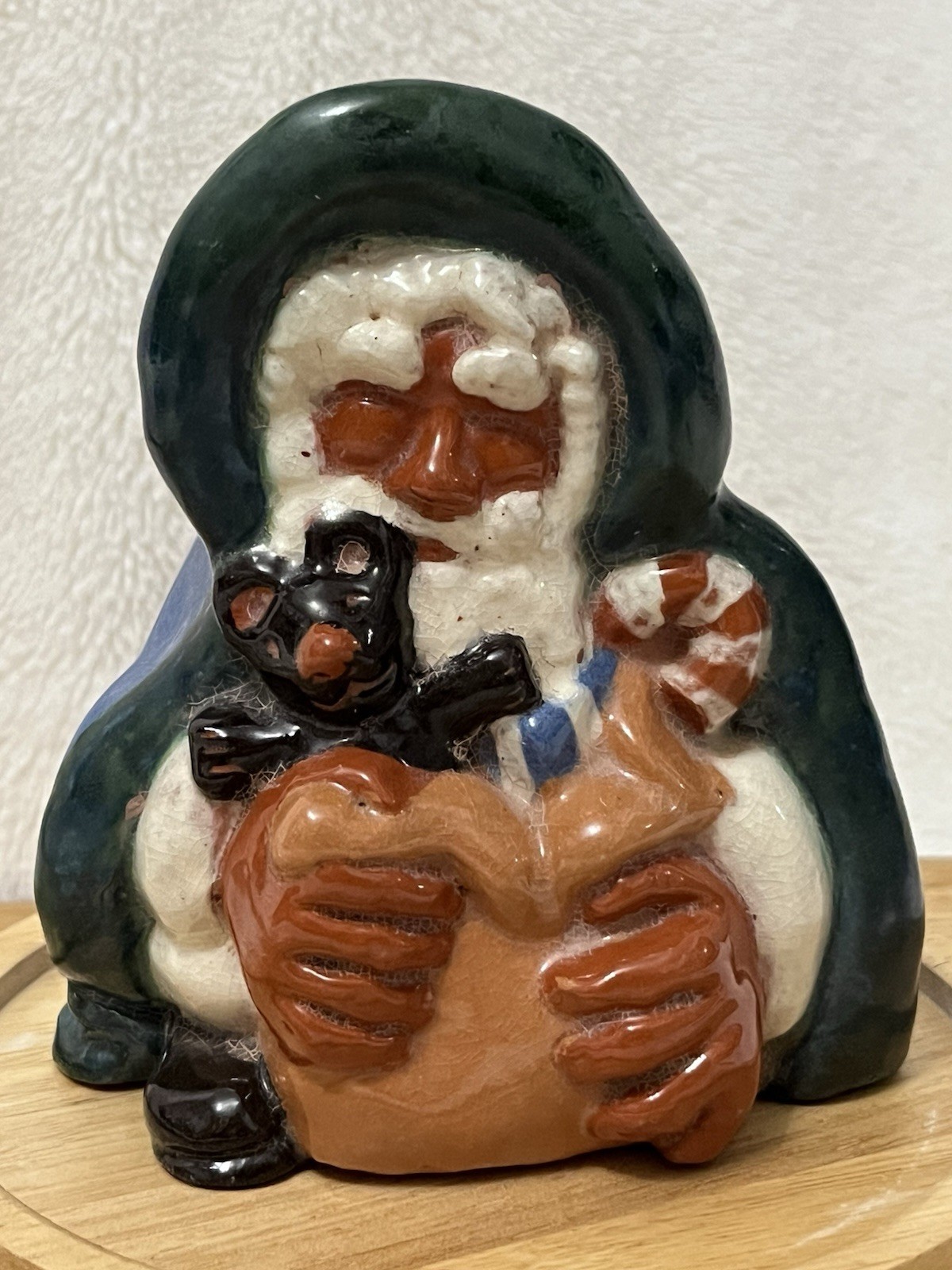 VTG 1992 Turtlecreek Potters Redware Santa Signed Cathy Garth #174/250 Figure VTG 1992 Turtlecreek Potters Redware Santa Signed Cathy Garth #174/250 Figure