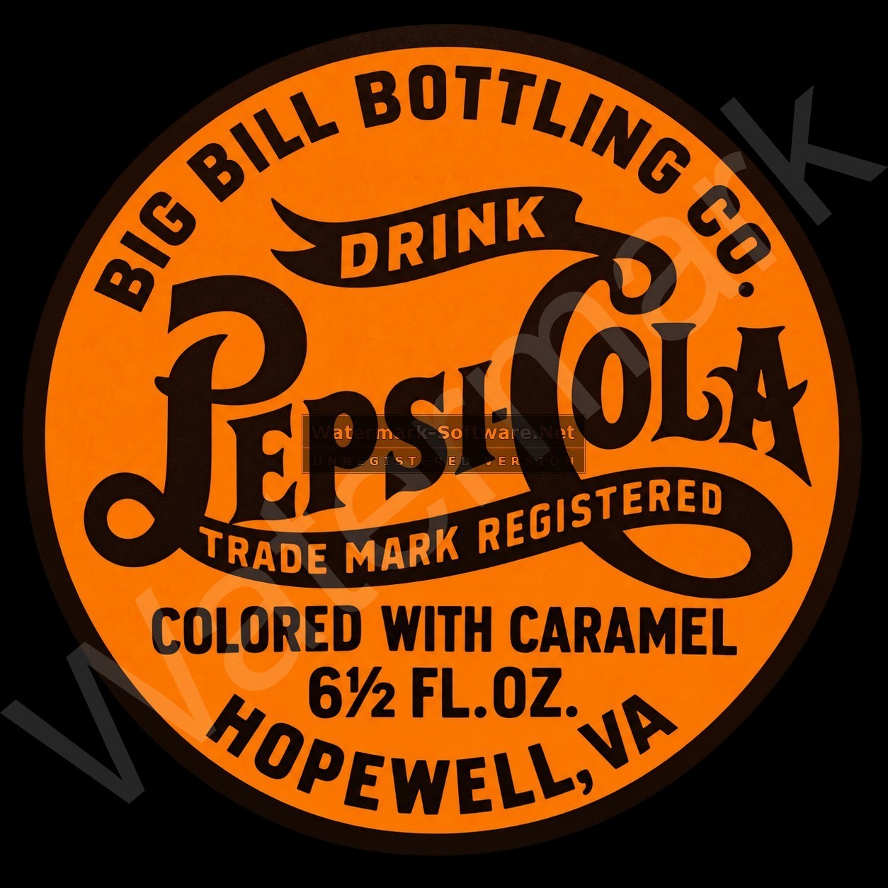 Pepsi Cola Big Bill Bottling Co. Hopewell,Va 11.75