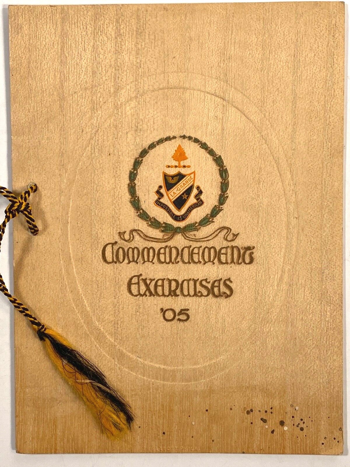 1905 LA GRANDE HIGH SCHOOL vintage student program COMMENCEMENT EXERCISES Oregon
