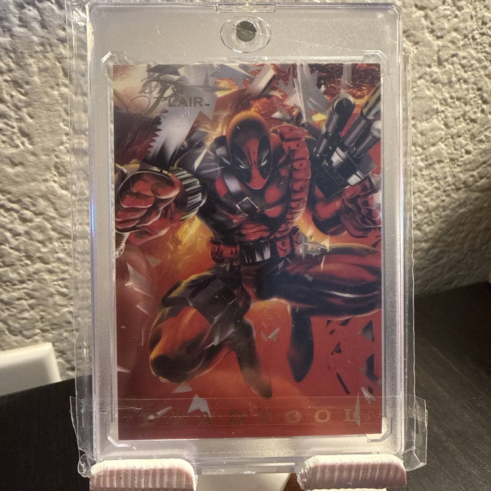 1994 Marvel Universe Flair Power Blast Foil Insert #16 Deadpool