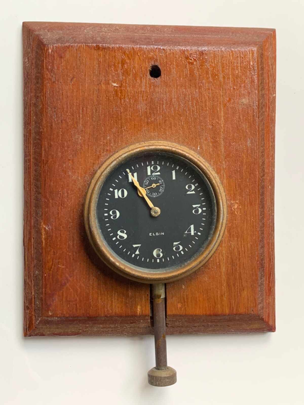 Antique WORKING Elgin Automobile Clock