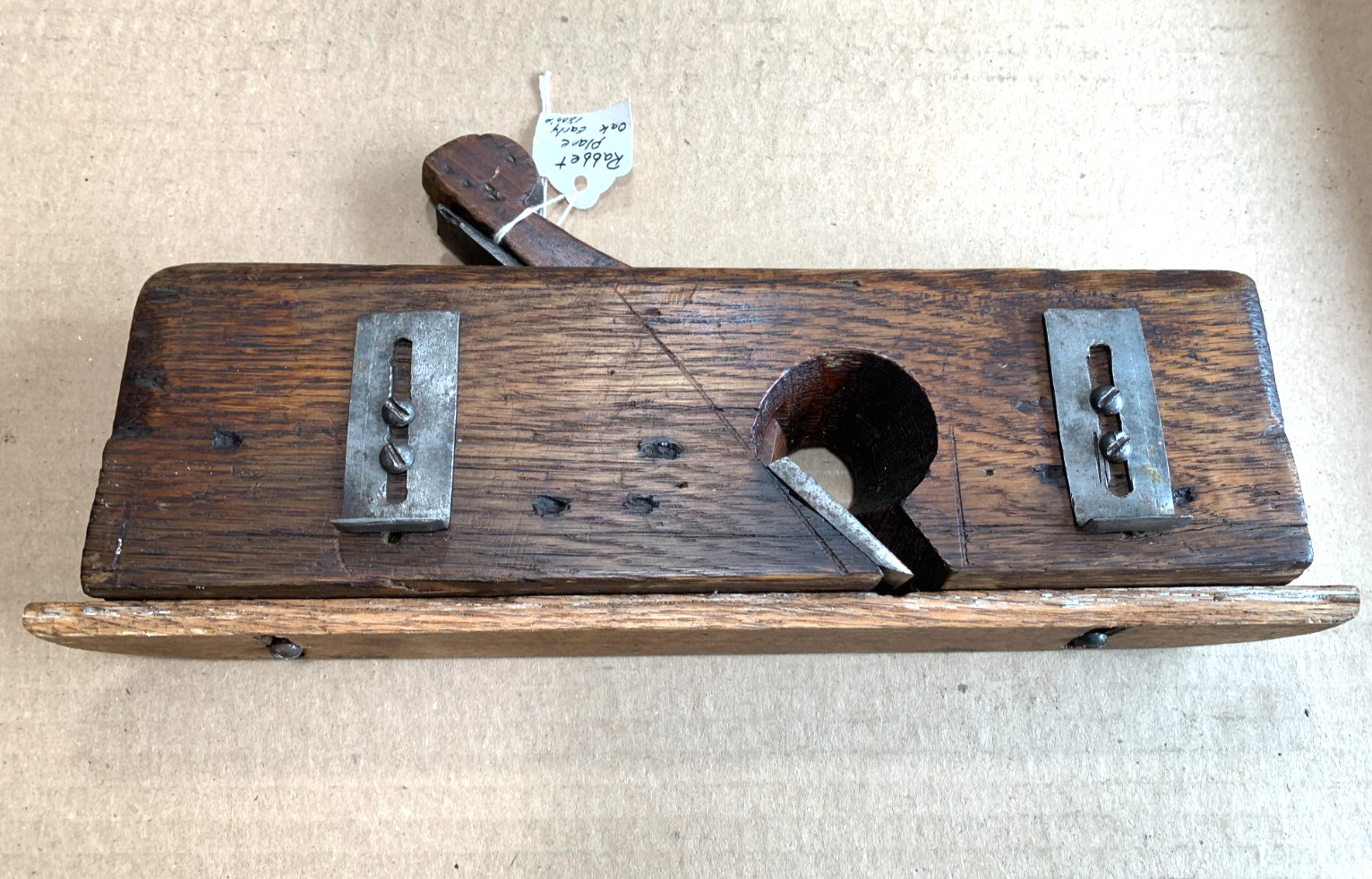 ANTIQUE EARLY DARK OAK Wood RABBET PLANE EXCELLENT CONDITION ANTIQUE EARLY DARK OAK Wood RABBET PLANE EXCELLENT CONDITION