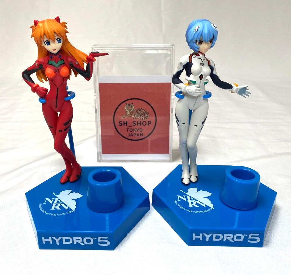 Evangelion Aska Langley & Ayanami Ray Shaving Stand with Figure Unused NEW