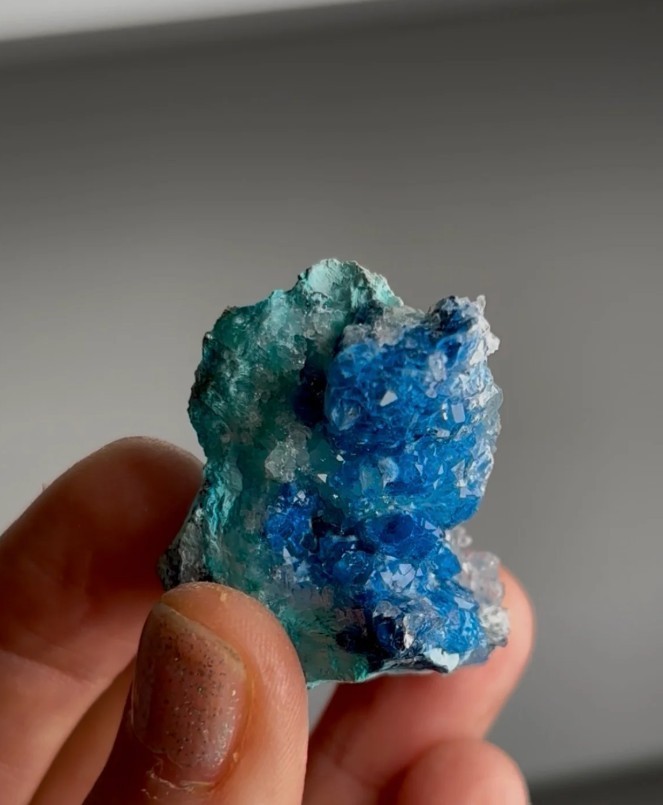 Absolutely Beautiful Blue Shattuckite Included Quartz – Milpillas Mine, Mexico Absolutely Beautiful Blue Shattuckite Included Quartz – Milpillas Mine, Mexico