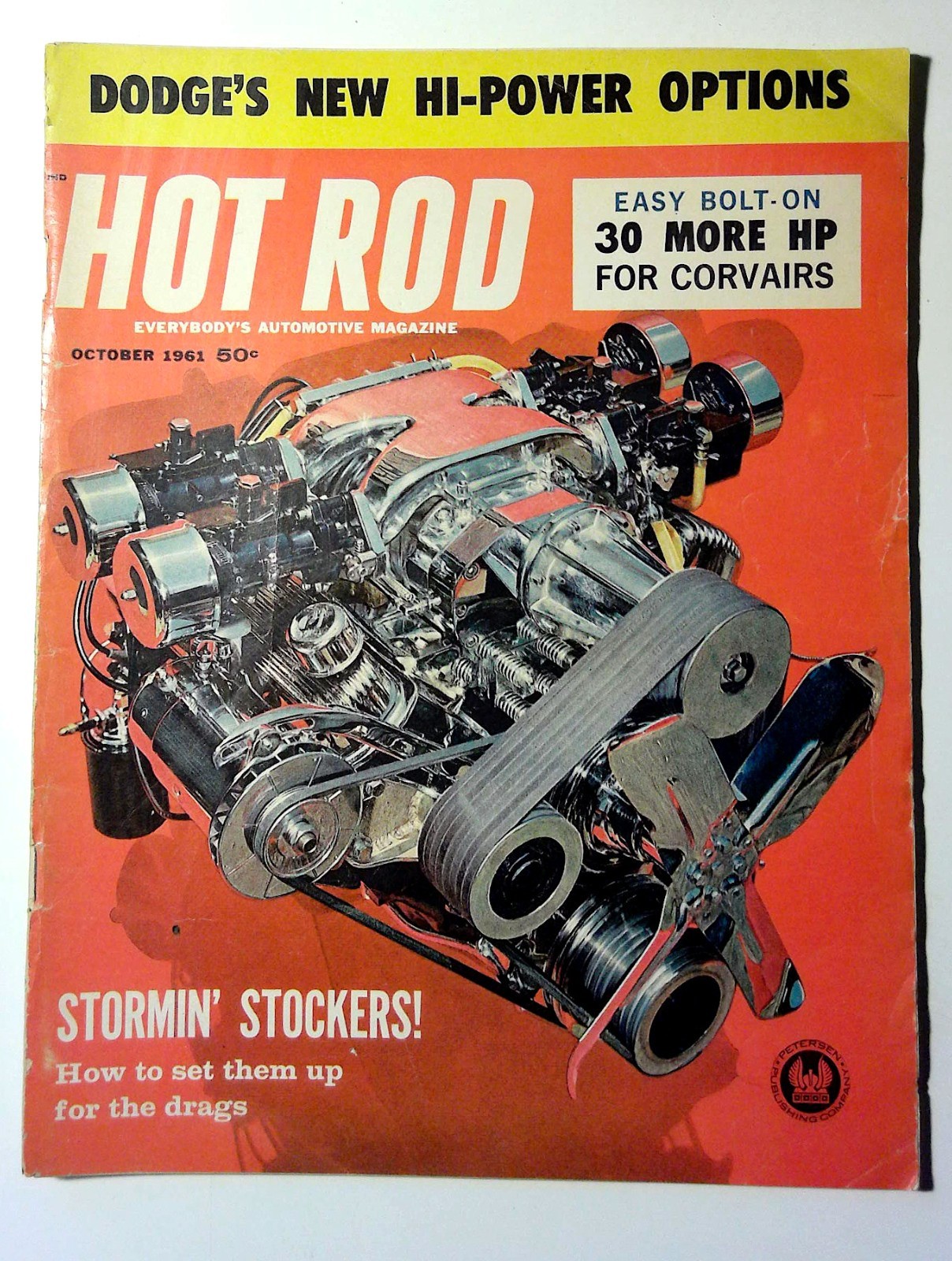 Hot Rod Car Magazine Vol 14 No 10 October 1961 Illustrated Dodge Corvairs