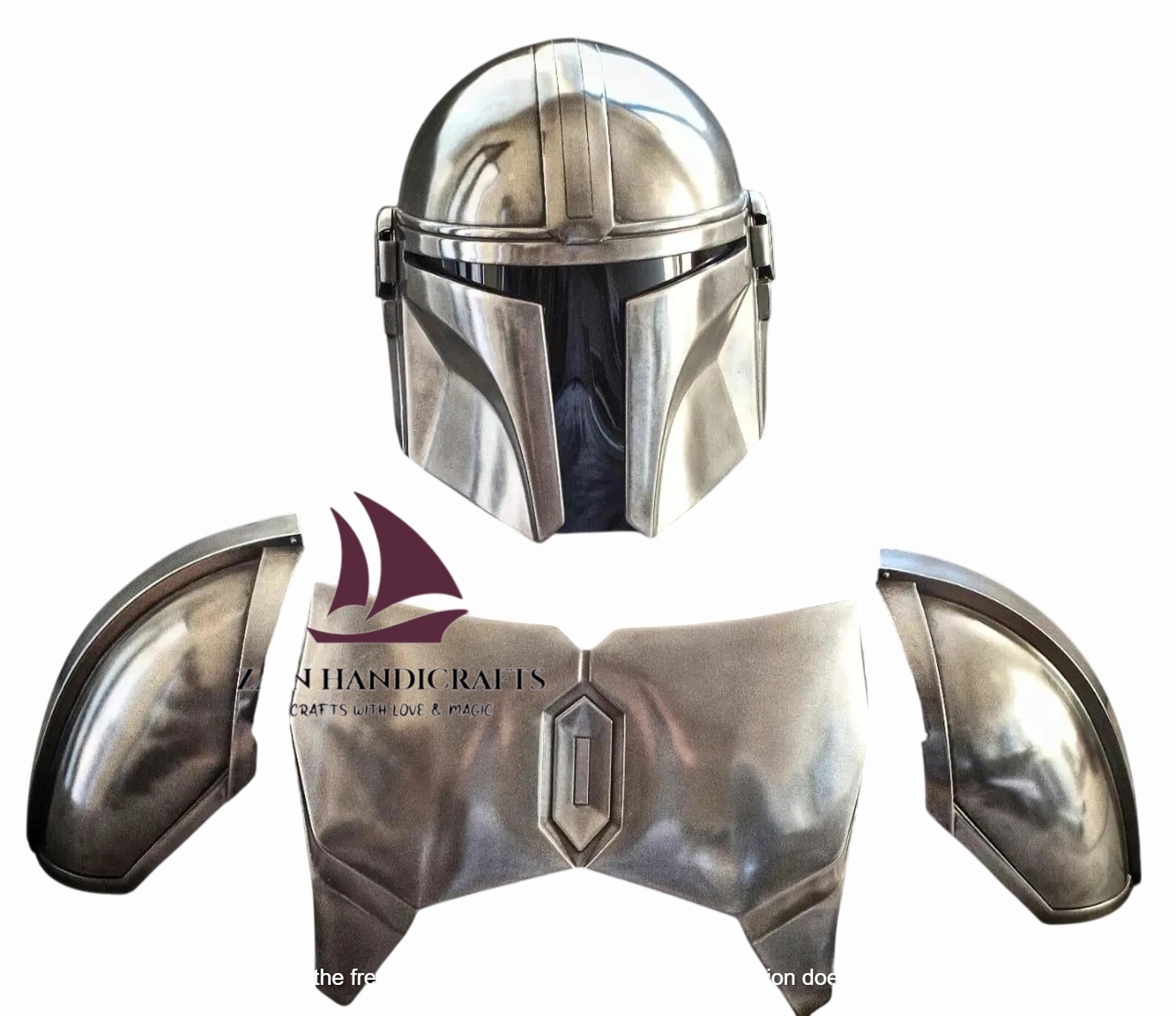 ZAIN Authentic Mandalorian Armor Replica | Beskar Steel Star Wars Cosplay Prop &