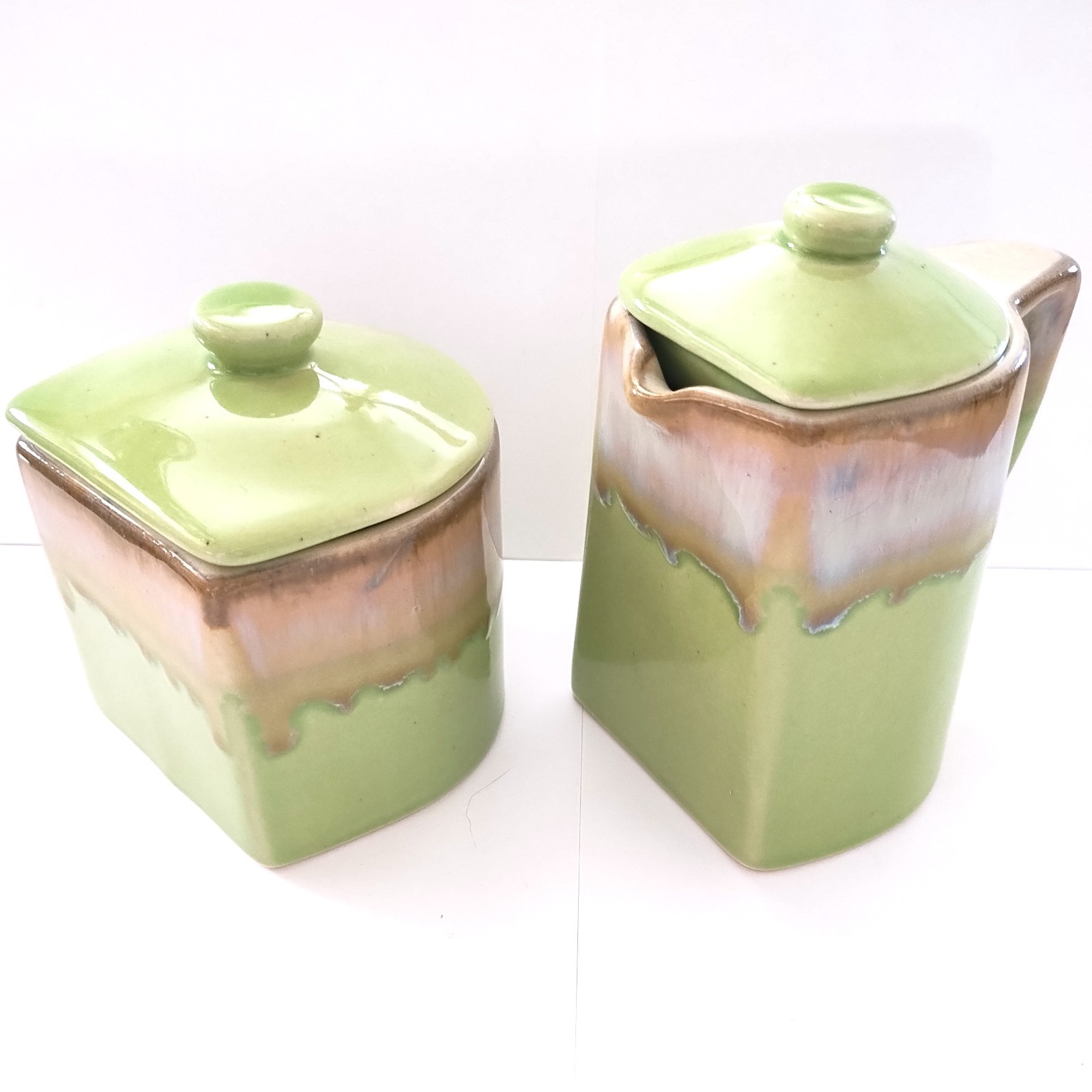 Rare Padilla Stoneware Creamer and Sugar Bowl Set - CS2Q2 - 212021