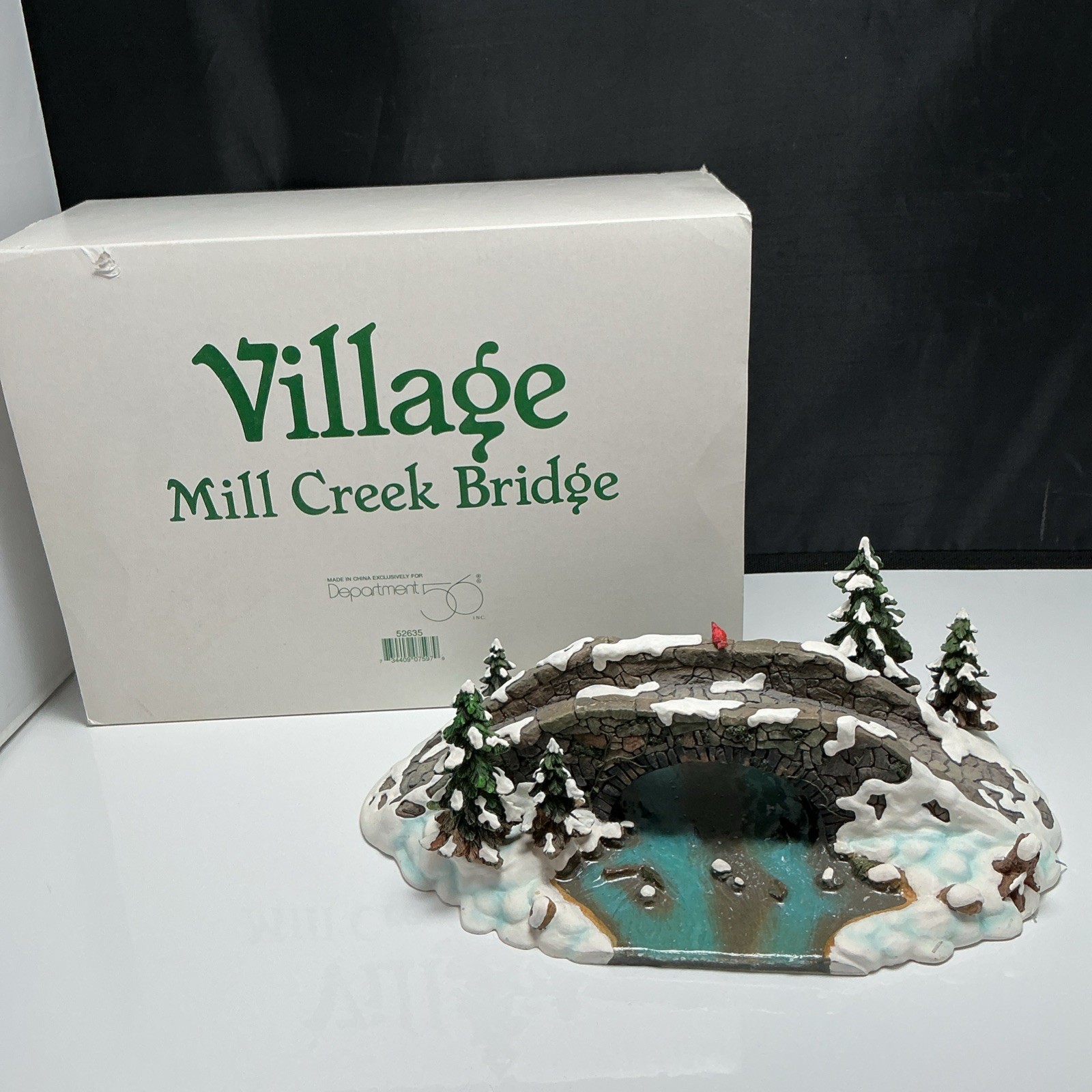 Department 56 Village Accessories Mill Creek Bridge #52635 Christmas Retired