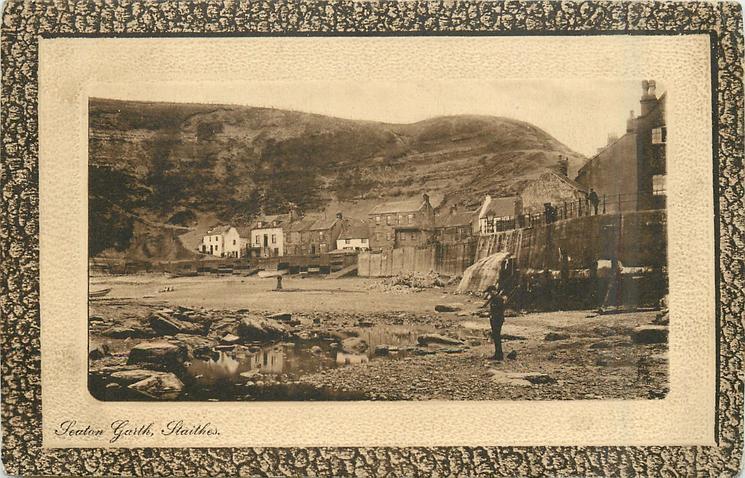 Staithes Yorkshire Seaton Garth England OLD PHOTO
