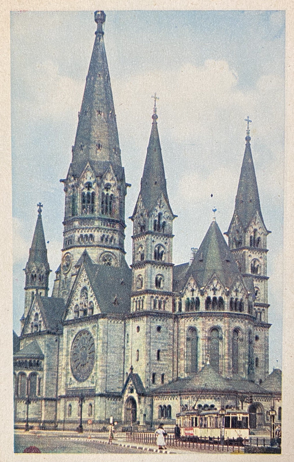 Postcard postcard: Berlin Kaiser Wilhelm Memorial Church around 1930