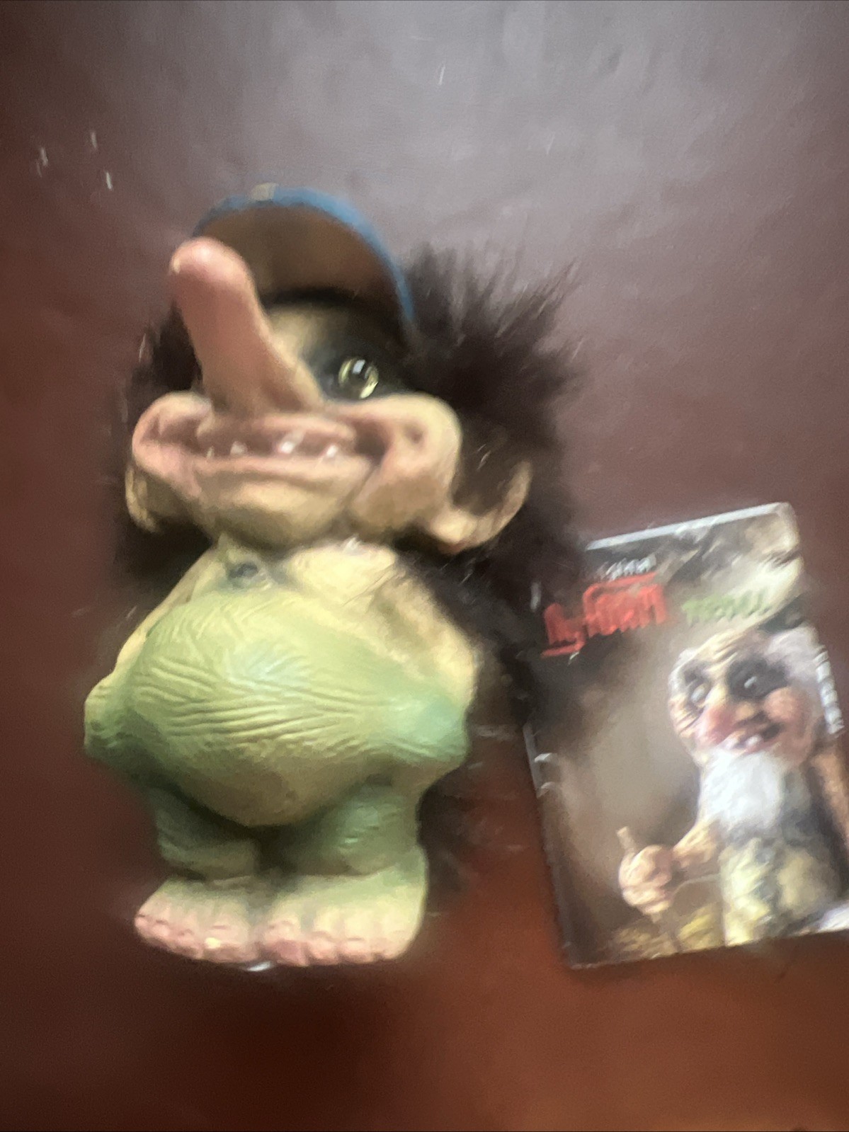 Vtg Nyform Norwegian Troll Long Nose Norway Big Belly Hands In Pockets Tag # 18