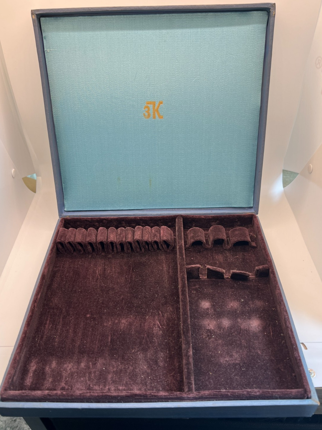 Mid Century Tarnish Proof Silverware Flatware Storage Chest Box Russian USSR VTG