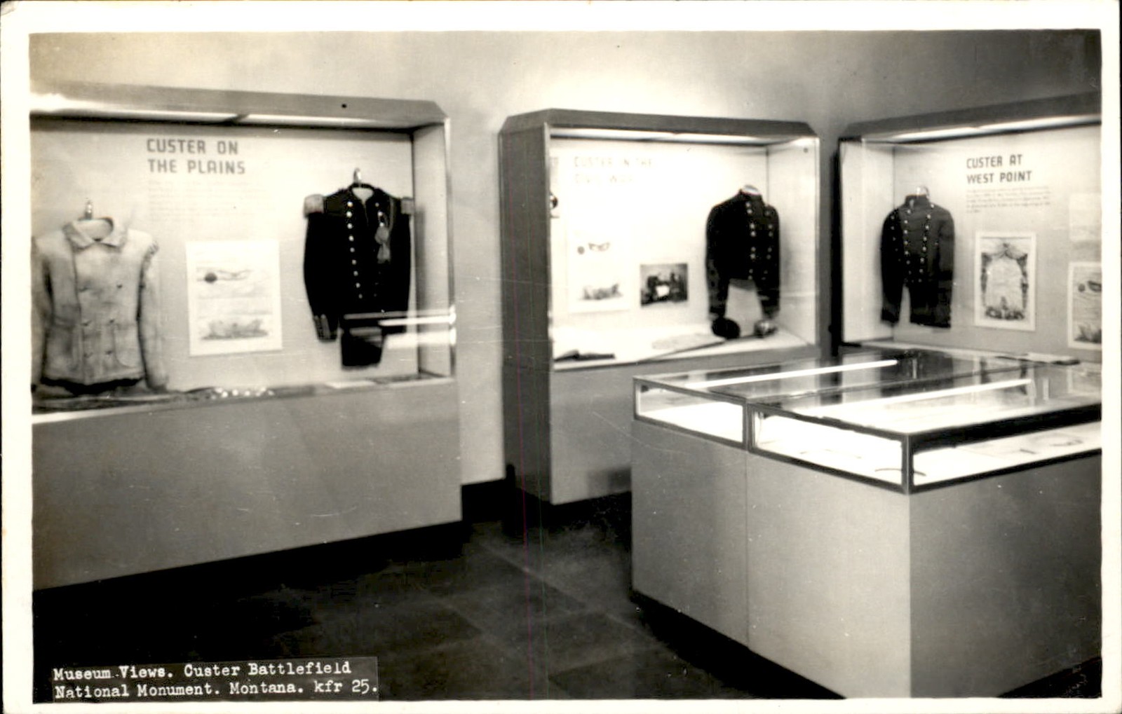 Billings MT Museum Views Roeher Photo's c1930s-40s Real Photo Vintage Postcard