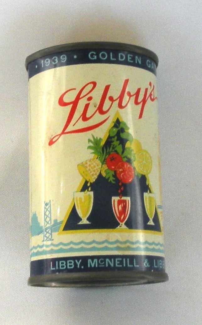 VTG LIBBY\'S TREASURE SHIP 1939 GOLDEN GATE EXPOSITION TIN BANK Great Condition
