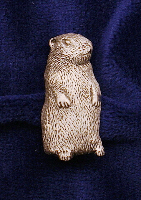 Empire Pewter Woodchuck / Groundhog Pewter Pin 