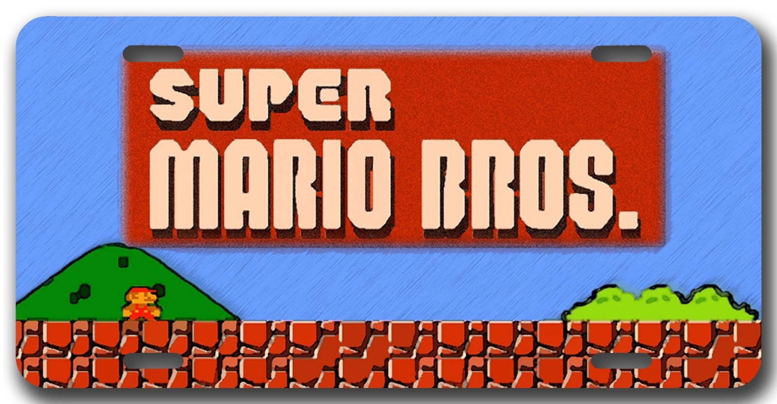 L@@K Vintage NES Super Mario Brothers License Plate - Vanity Car tag