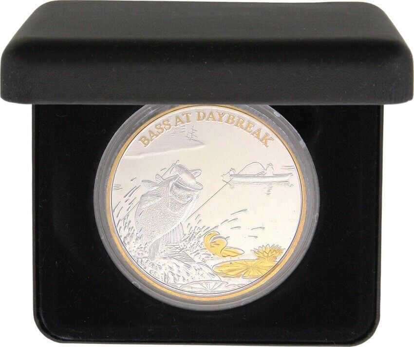 Commemorative Proof Coin Bass Fishing Club in Presentation case