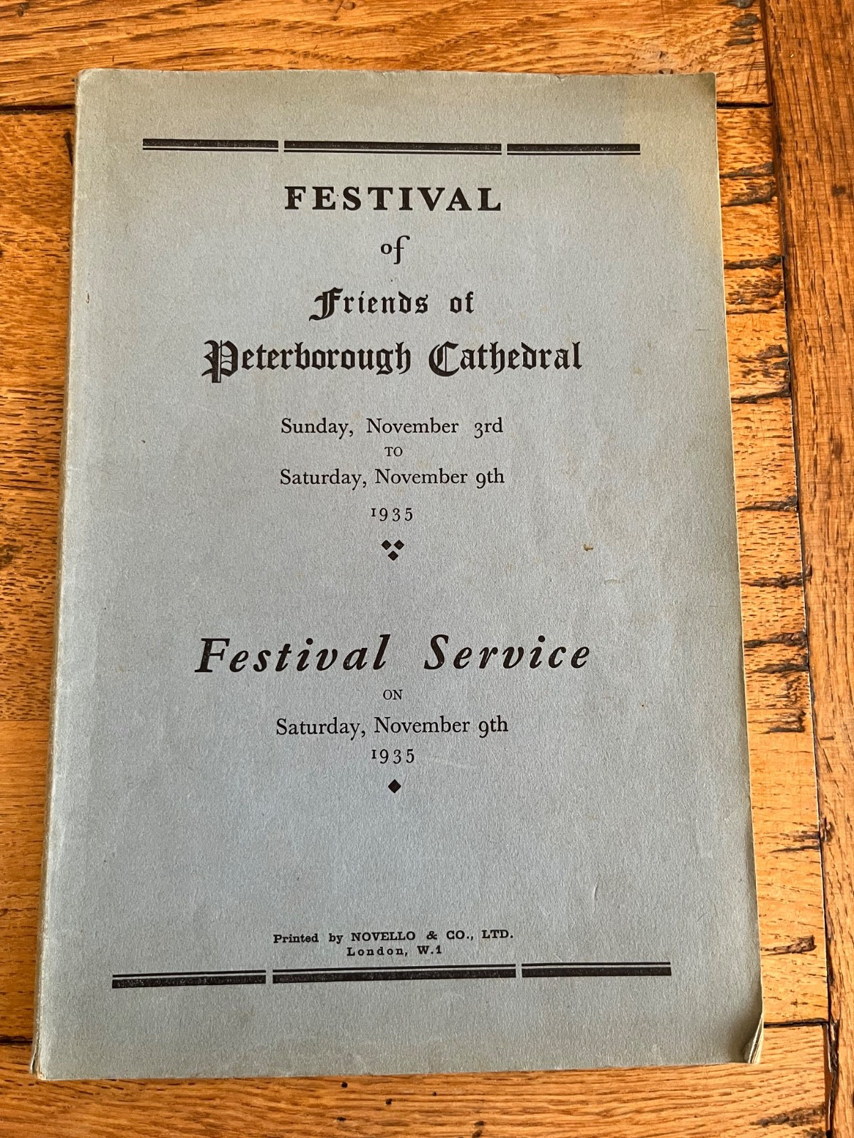 festival of friends of peterborough cathedral 1935 - festival service paperback festival of friends of peterborough cathedral 1935 - festival service paperback