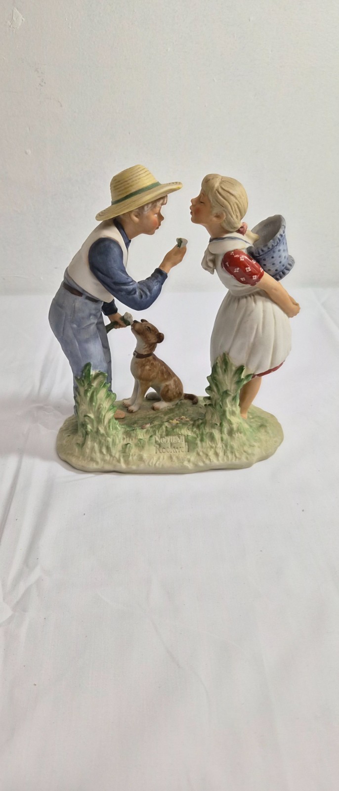 Norman Rockwell Spring Beguiling Buttercup Bone China Figurine Gorham