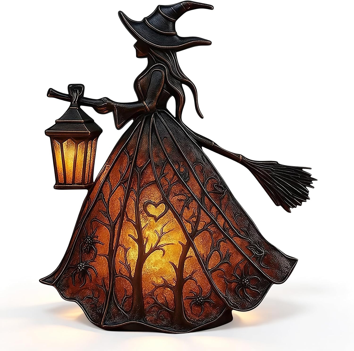 Halloween Witch Lamp, Gothic Witch Hat Table Lamp, Spooky LED Night Light Ambian Halloween Witch Lamp, Gothic Witch Hat Table Lamp, Spooky LED Night Light Ambian