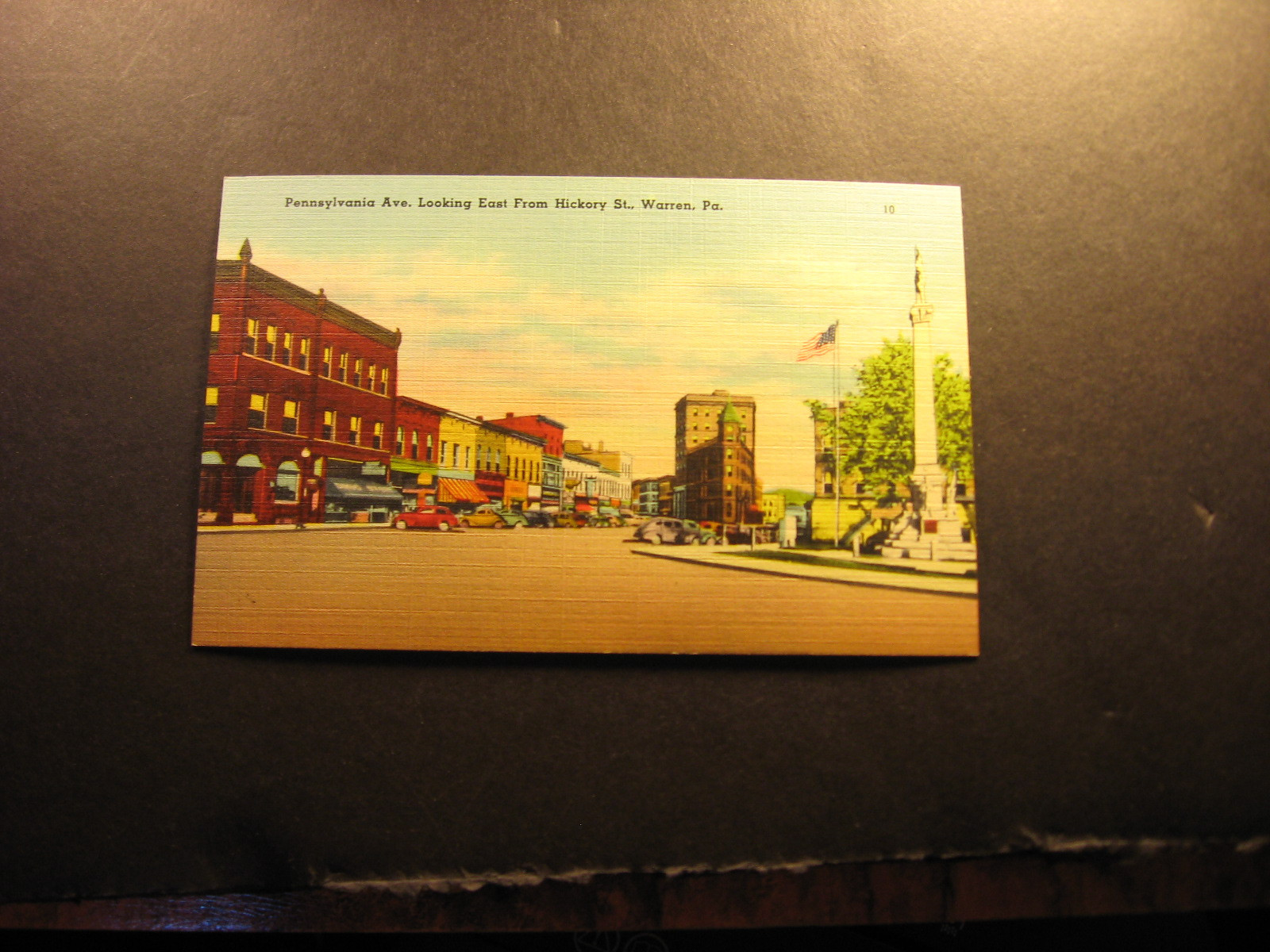 Pennsylvania Ave, Warren, Pa., unused NOS linen postcard Pennsylvania Ave, Warren, Pa., unused NOS linen postcard