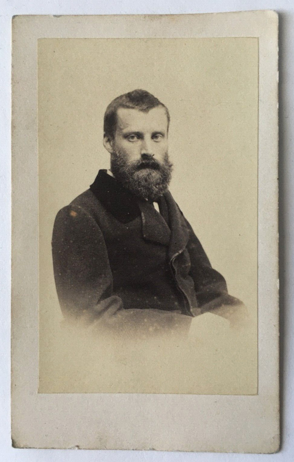 Achille (Aquiles) Courret Autoportrait Inscribed Signed Maunoury CDV Photo 1862