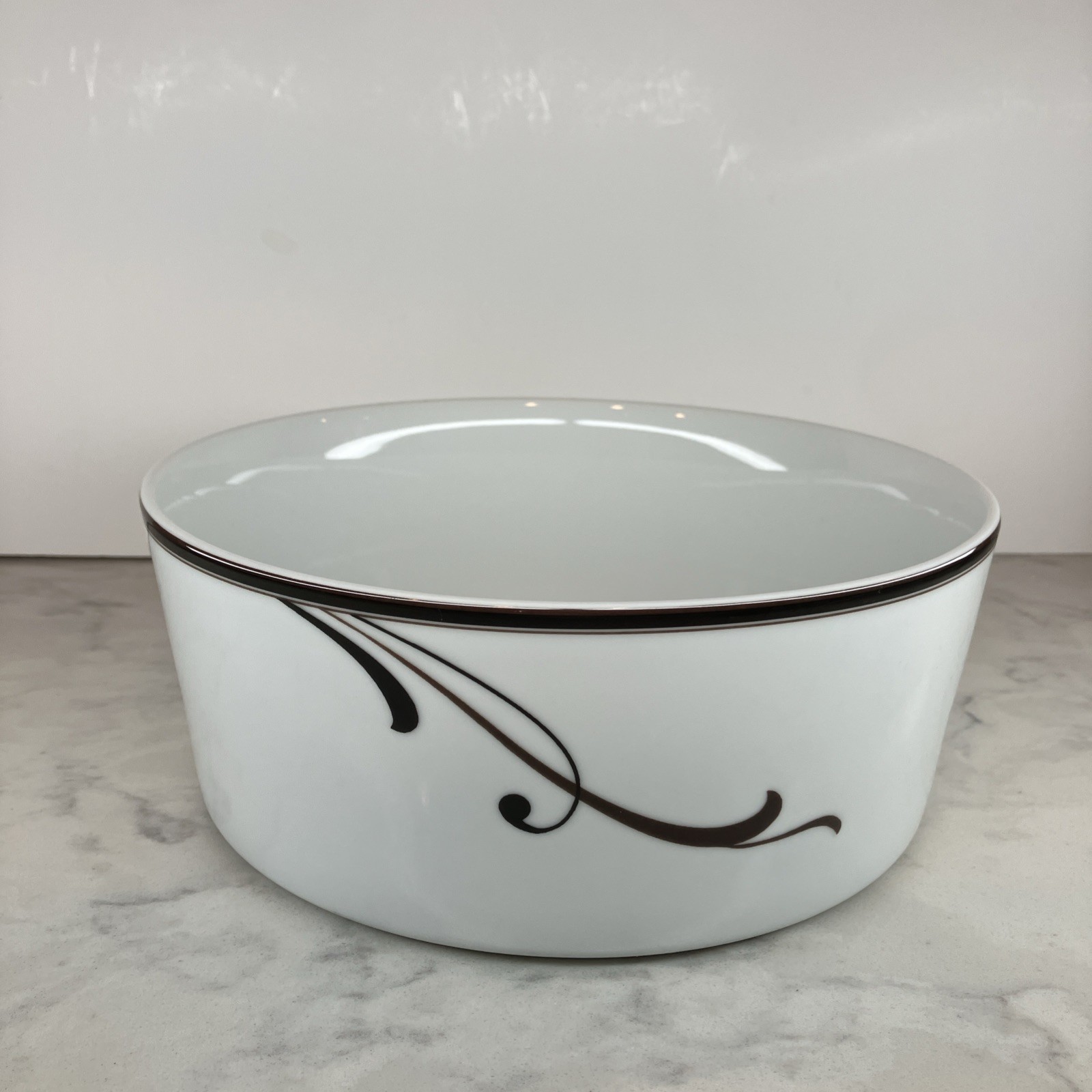 Mikasa Cocoa Blossom Round Vegetable Bowl Made In Portugal