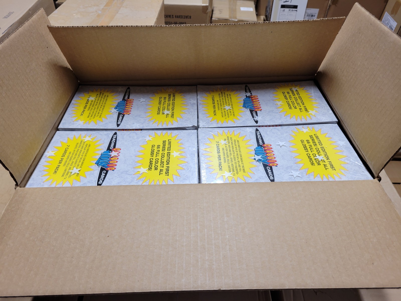 Full Sealed Case of 1993 Classic Toys Trading Card Boxes